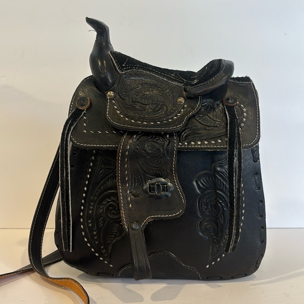 Leather Saddle Purse